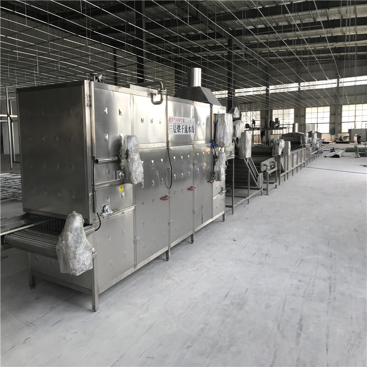 巴氏滅菌、冷卻、烘干流水線