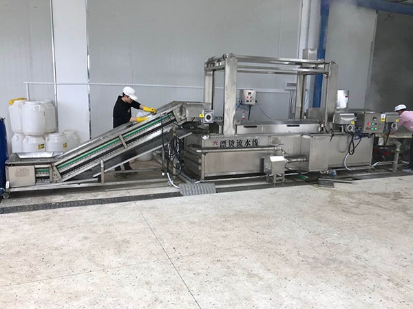 酸筍、酸豆角清洗漂燙流水線