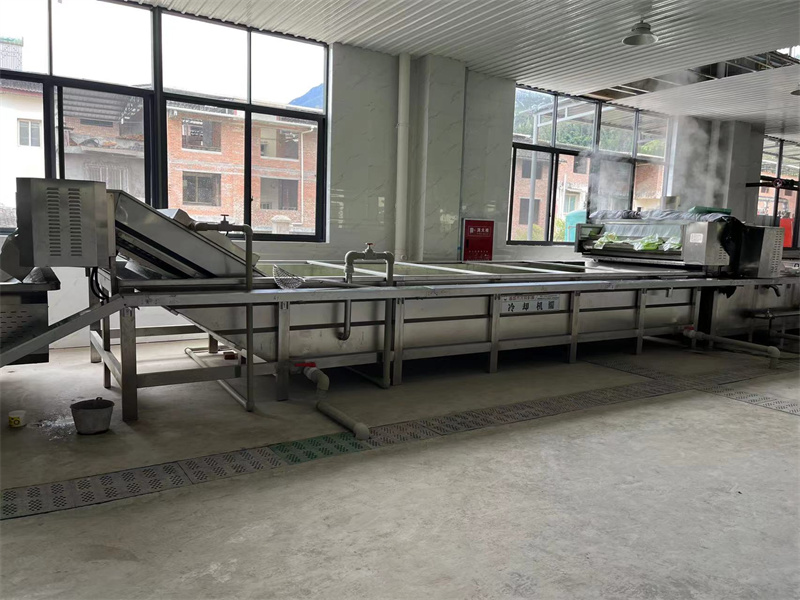 泡椒竹筍巴氏滅菌、冷卻、風(fēng)干流水線