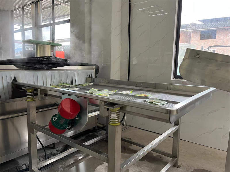 泡椒竹筍巴氏滅菌、冷卻、風(fēng)干流水線